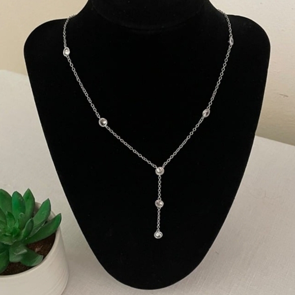 CZ by Kenneth Jay Lane CZ "Y" Style Necklace - Picture 1 of 4